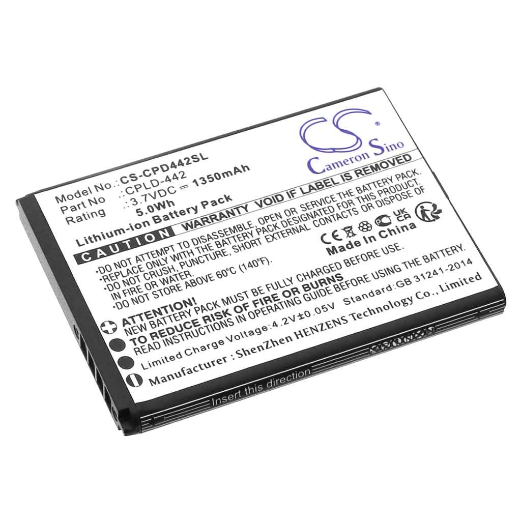 Yhteensopiva akun vaihto Coolpad CPLD-442