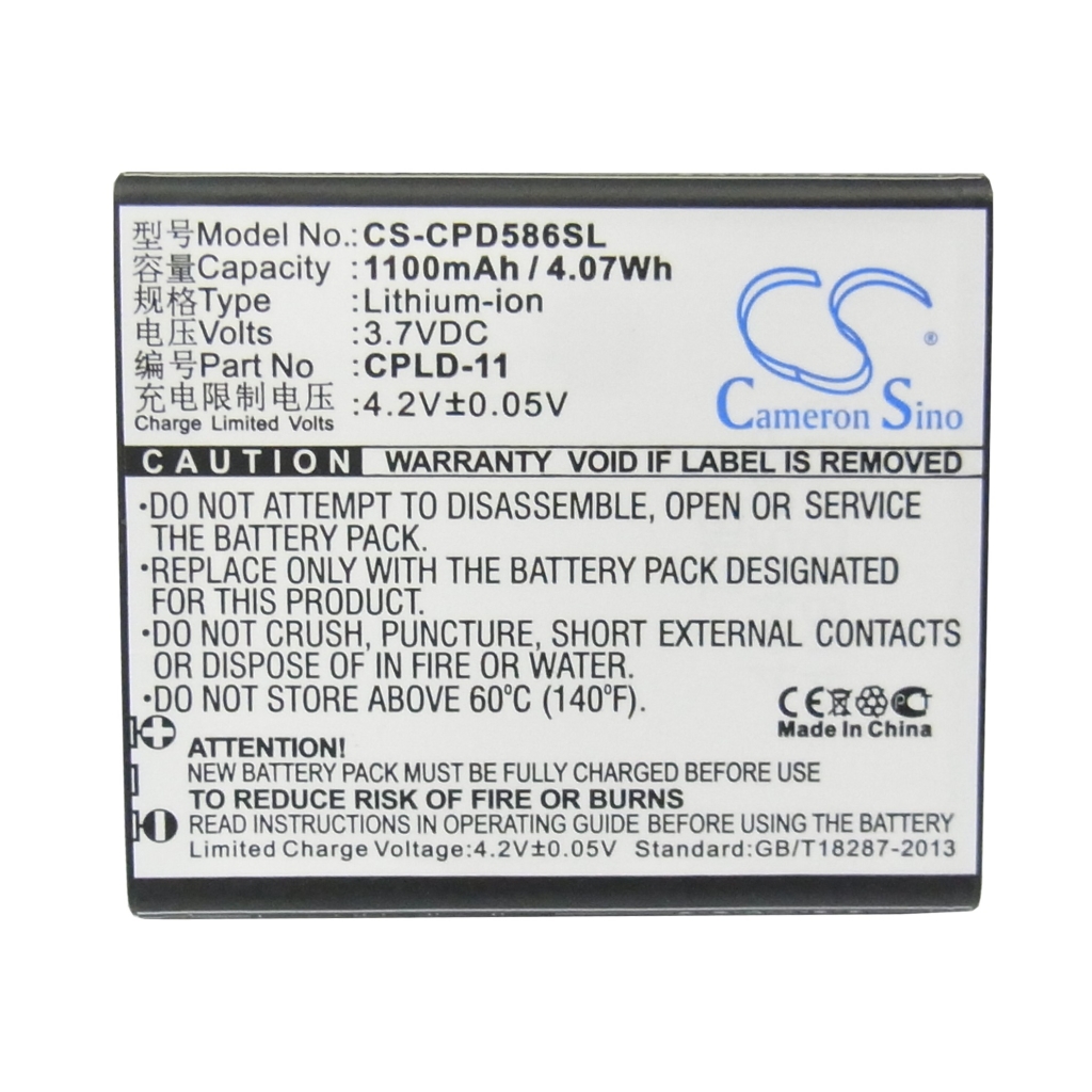Yhteensopiva akun vaihto Coolpad CPLD-11