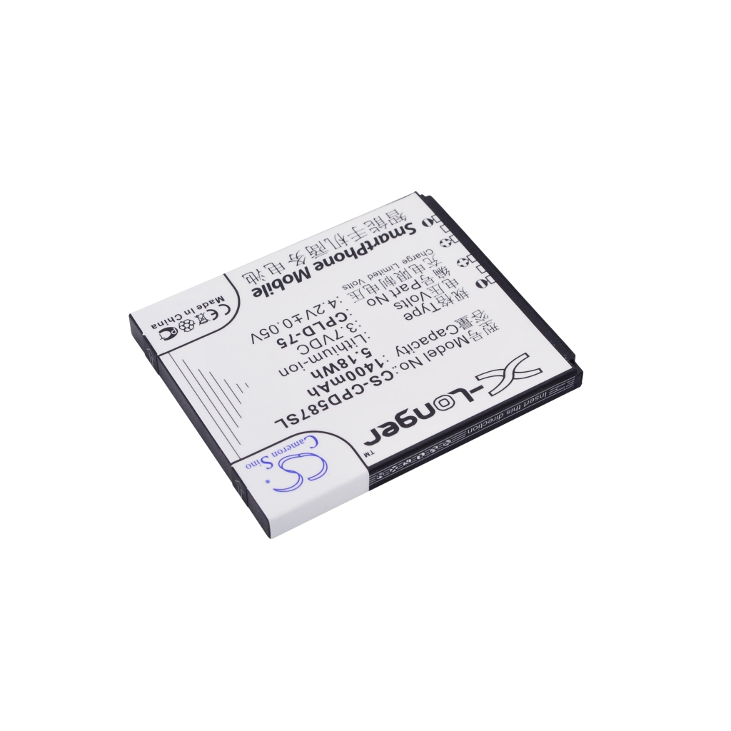 CS-CPD587SL viisto sivutarranäkymä CPLD-75 1400mAh