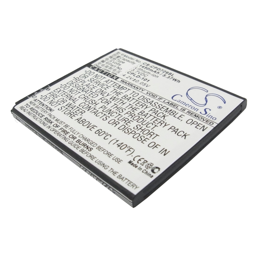 Yhteensopiva akun vaihto Coolpad CPLD-101