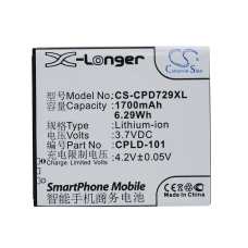 Yhteensopiva akun vaihto Coolpad CPLD-101