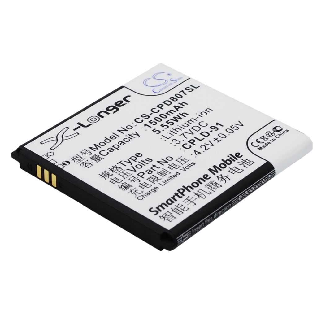 Yhteensopiva akun vaihto Coolpad CPLD-91