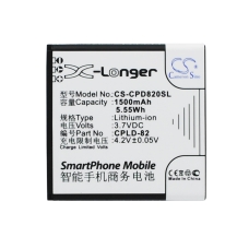 Yhteensopiva akun vaihto Coolpad CPLD-82