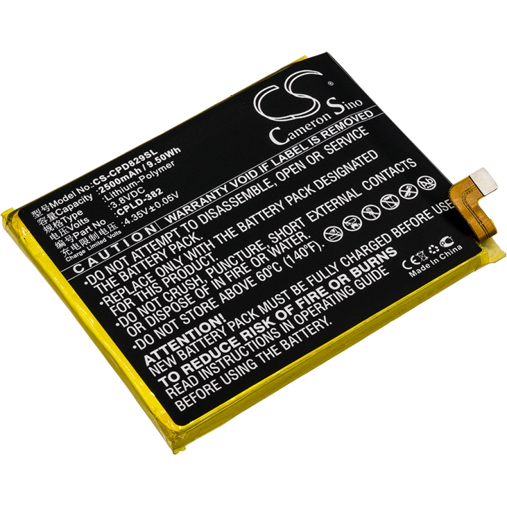 Yhteensopiva akun vaihto Coolpad CPLD-382