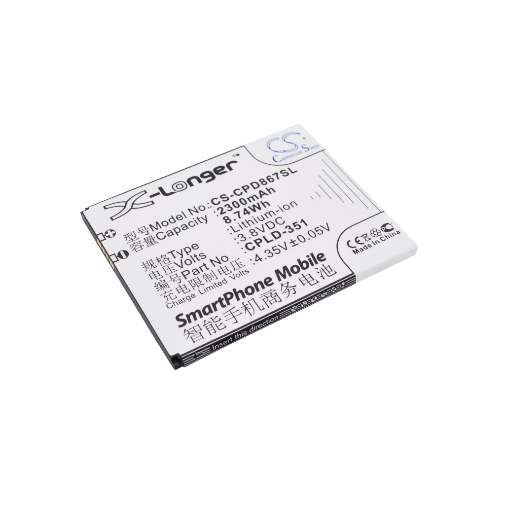 Yhteensopiva akun vaihto Coolpad CPLD-351