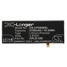 Yhteensopiva akun vaihto Coolpad CPLD-358