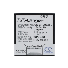 Yhteensopiva akun vaihto Coolpad CPLD-64