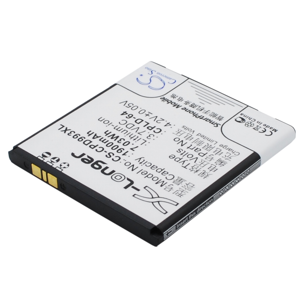 Yhteensopiva akun vaihto Coolpad CPLD-64