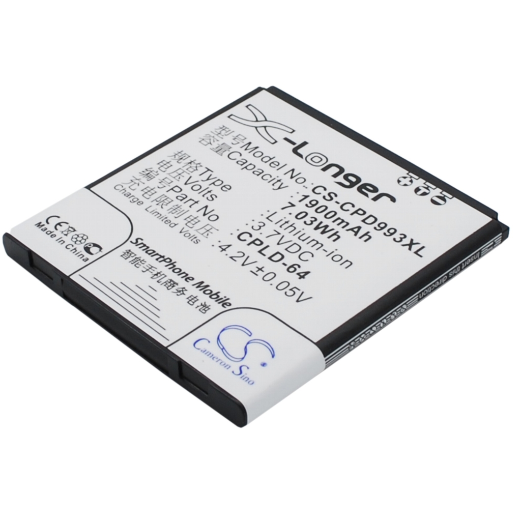 Yhteensopiva akun vaihto Coolpad CPLD-64