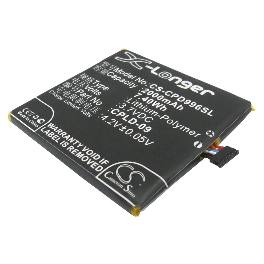 Yhteensopiva akun vaihto Coolpad CPLD-09