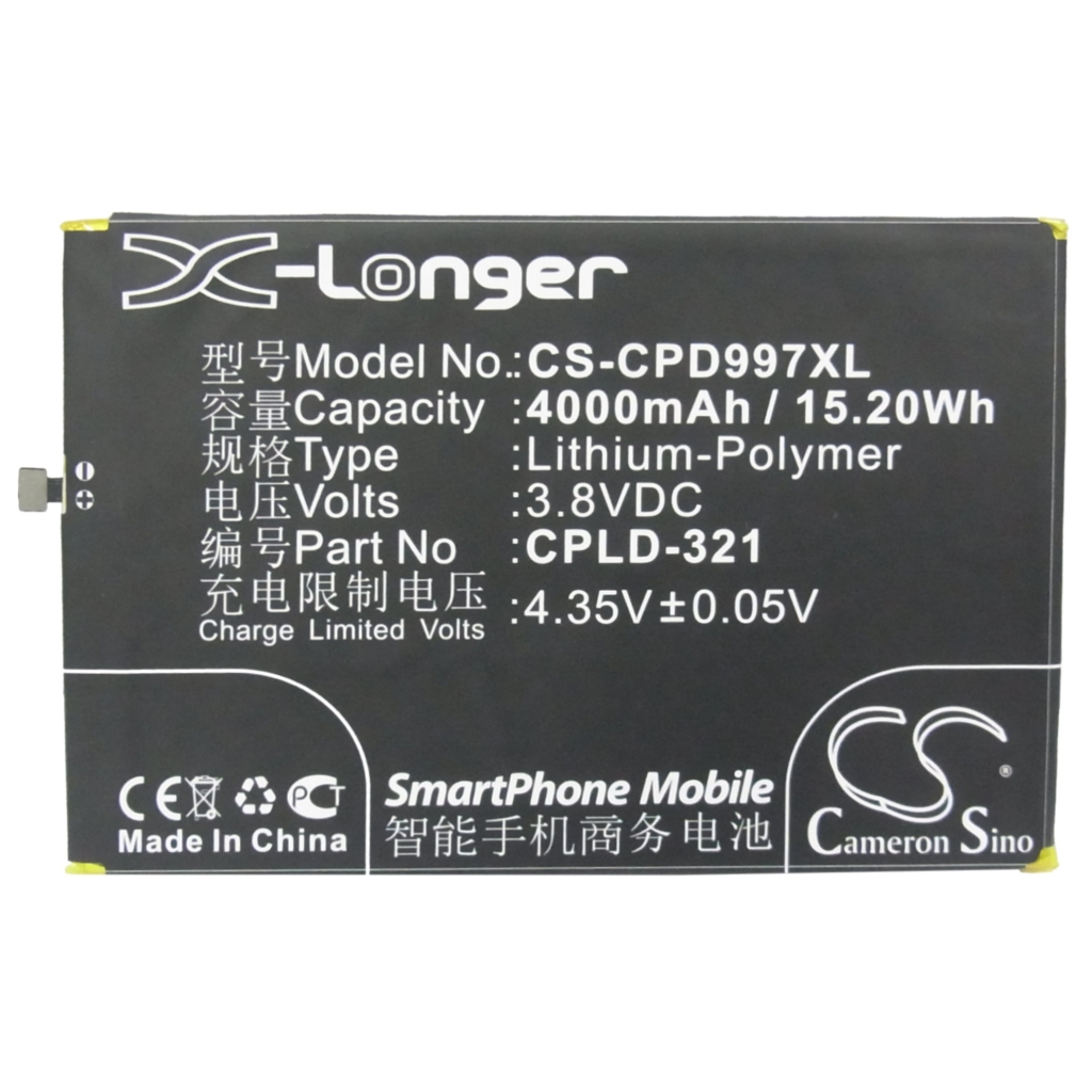 Akku yhteensopiva Coolpad CS-CPD997XL