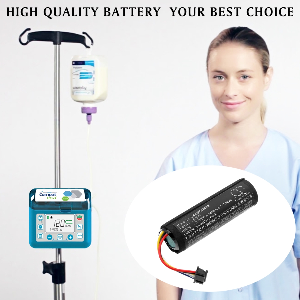 Lääketieteellinen akku Compat ella CS-CPE528MX