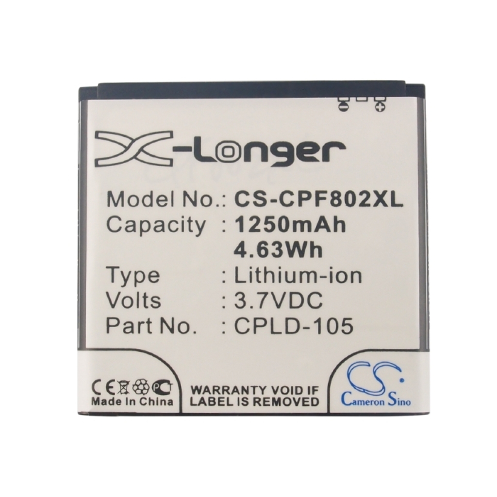 Akku yhteensopiva Coolpad CS-CPF802XL