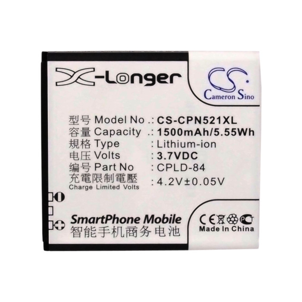 Akku yhteensopiva Coolpad CS-CPN521XL