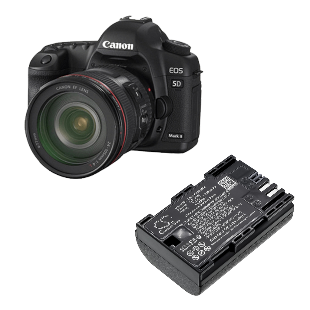 Akut Kameran akku CS-CPN600MX