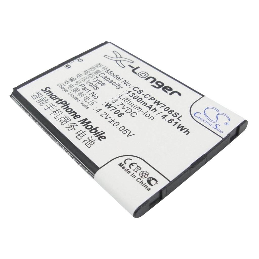 Yhteensopiva akun vaihto Coolpad W708