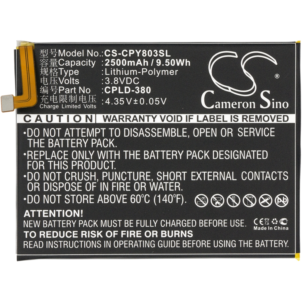 Yhteensopiva akun vaihto Coolpad CPLD-380