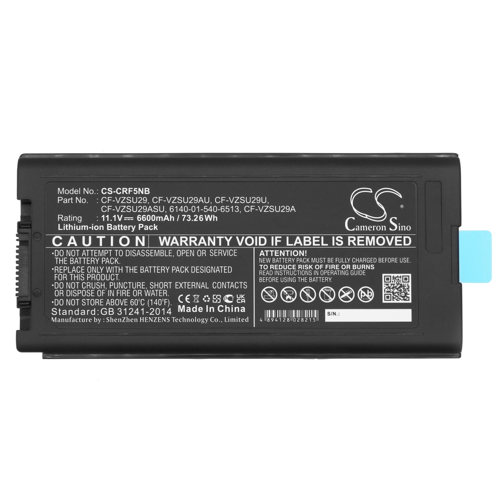 Kannettavan tietokoneen akku Panasonic CS-CRF5NB