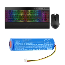 Compatible battery replacement for Corsair ICR18650