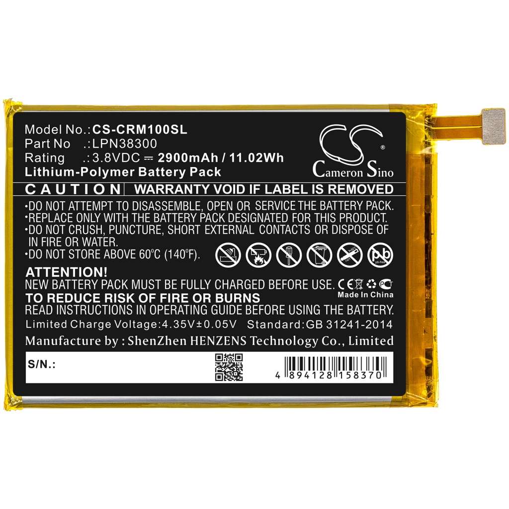 Yhteensopiva akun vaihto Crosscall LPN38300