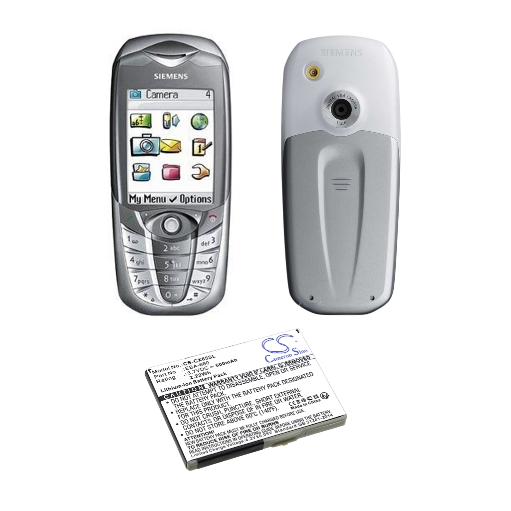Kameran akku Siemens CX65 (CS-CX65SL)