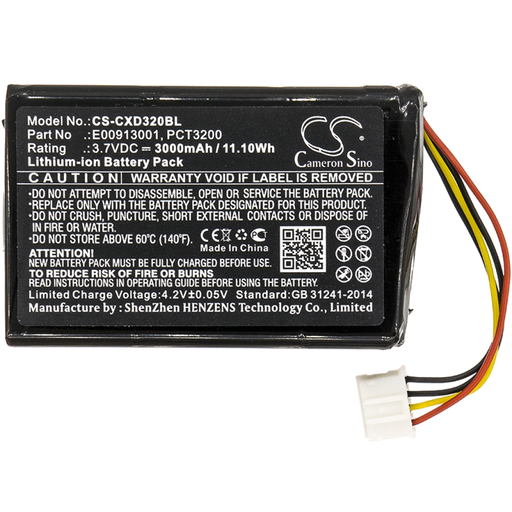 Akut Viivakoodinlukijan akku CS-CXD320BL