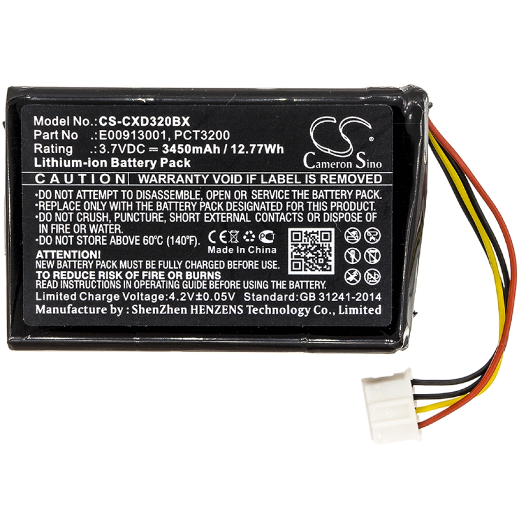 Akut Viivakoodinlukijan akku CS-CXD320BX
