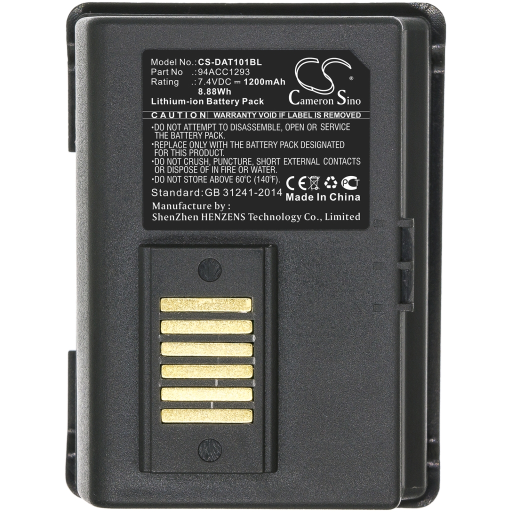 Yhteensopiva akun vaihto Datalogic 700165400,94ACC1293,94ACC1294
