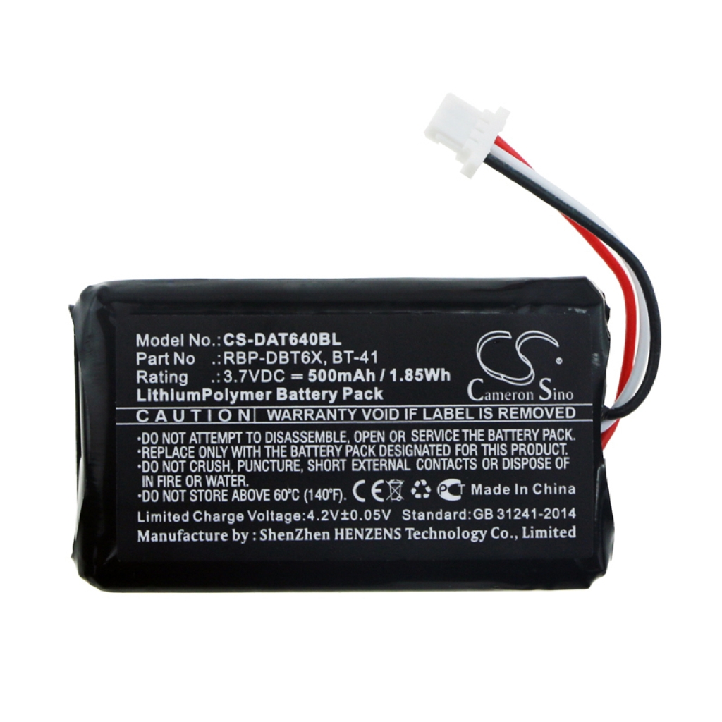 Akut Viivakoodinlukijan akku CS-DAT640BL