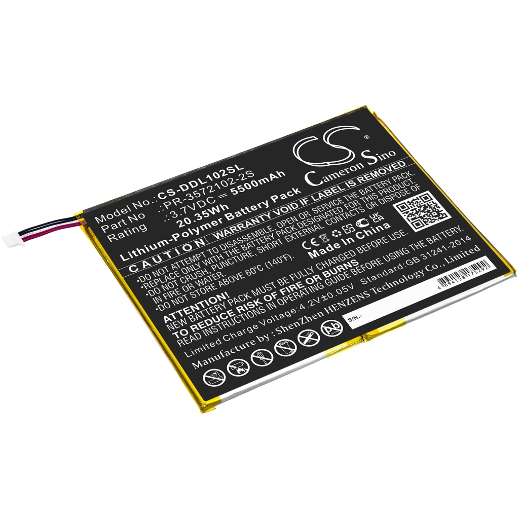 Yhteensopiva akun vaihto Digiland PR-3572102-2S