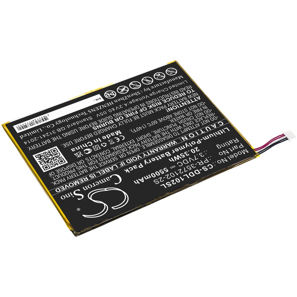 Yhteensopiva akun vaihto Digiland PR-3572102-2S