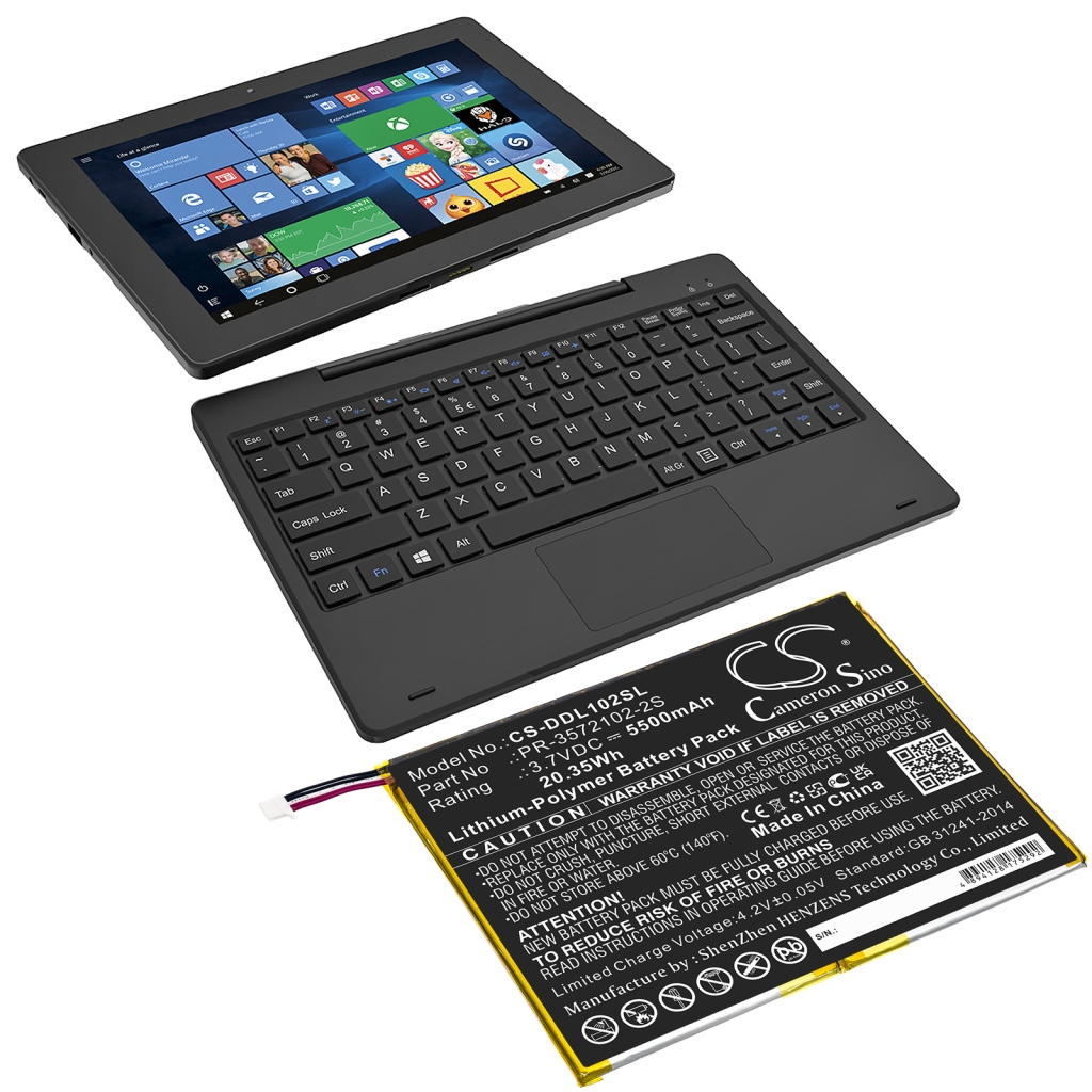 Yhteensopiva akun vaihto Digiland PR-3572102-2S