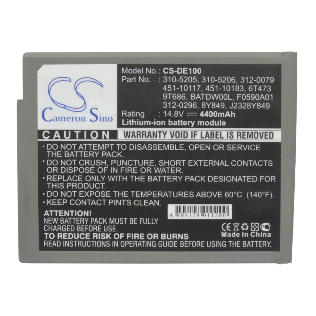 Battery Replaces Dell 9T686