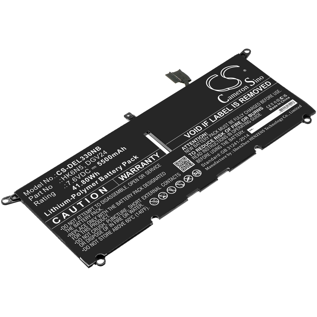 Yhteensopiva akun vaihto DELL DGV24,HK6N5