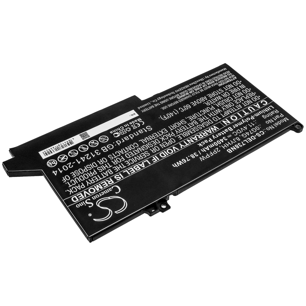 Yhteensopiva akun vaihto DELL 0G74G,2PFPW,8JYHH