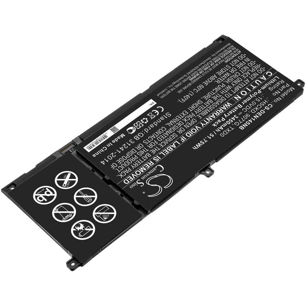 Yhteensopiva akun vaihto DELL 9077G,H5CKD,TXD0