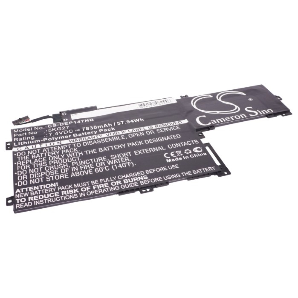 Yhteensopiva akun vaihto DELL 5KG27,C4MF8