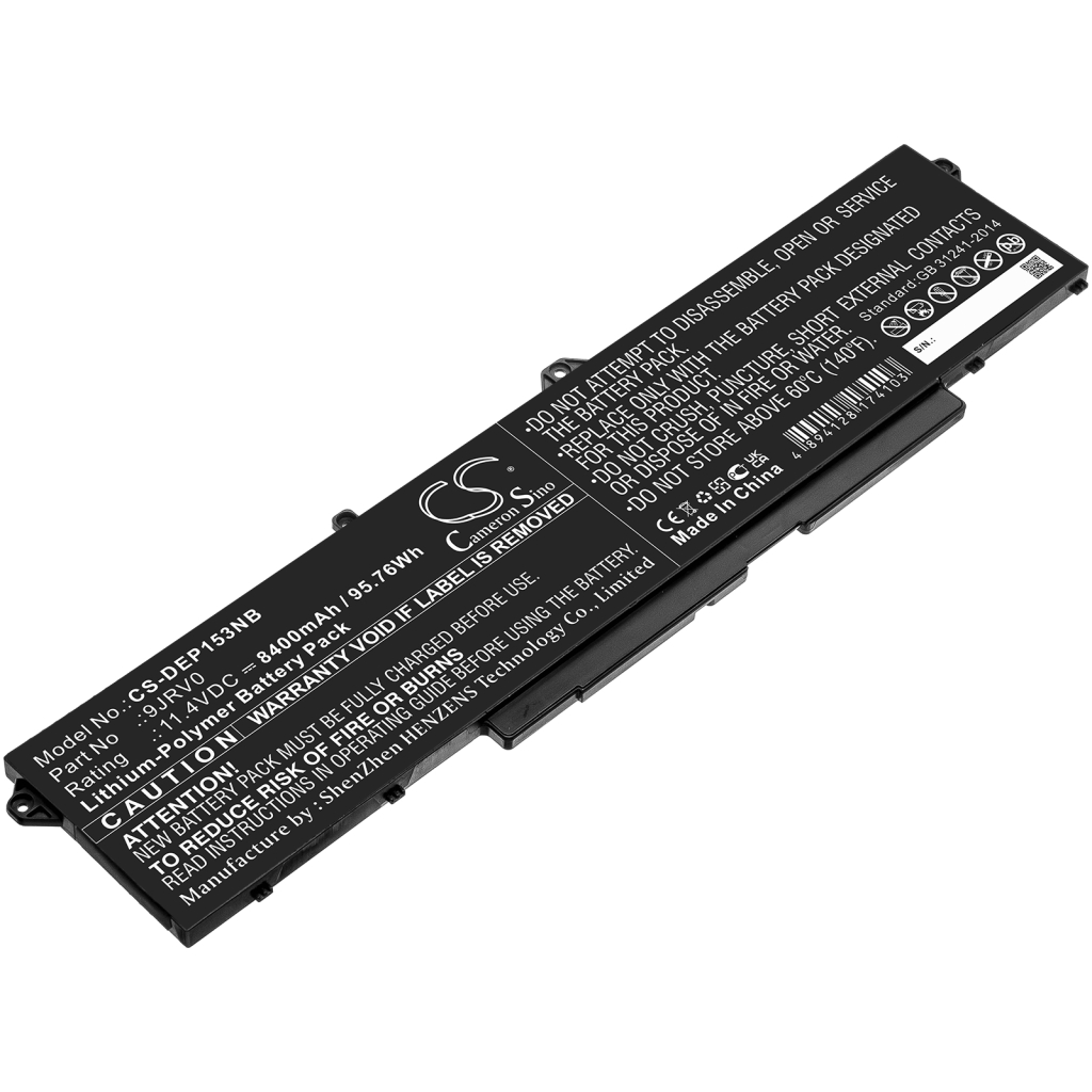 Yhteensopiva akun vaihto DELL 53XP7,9JRV0