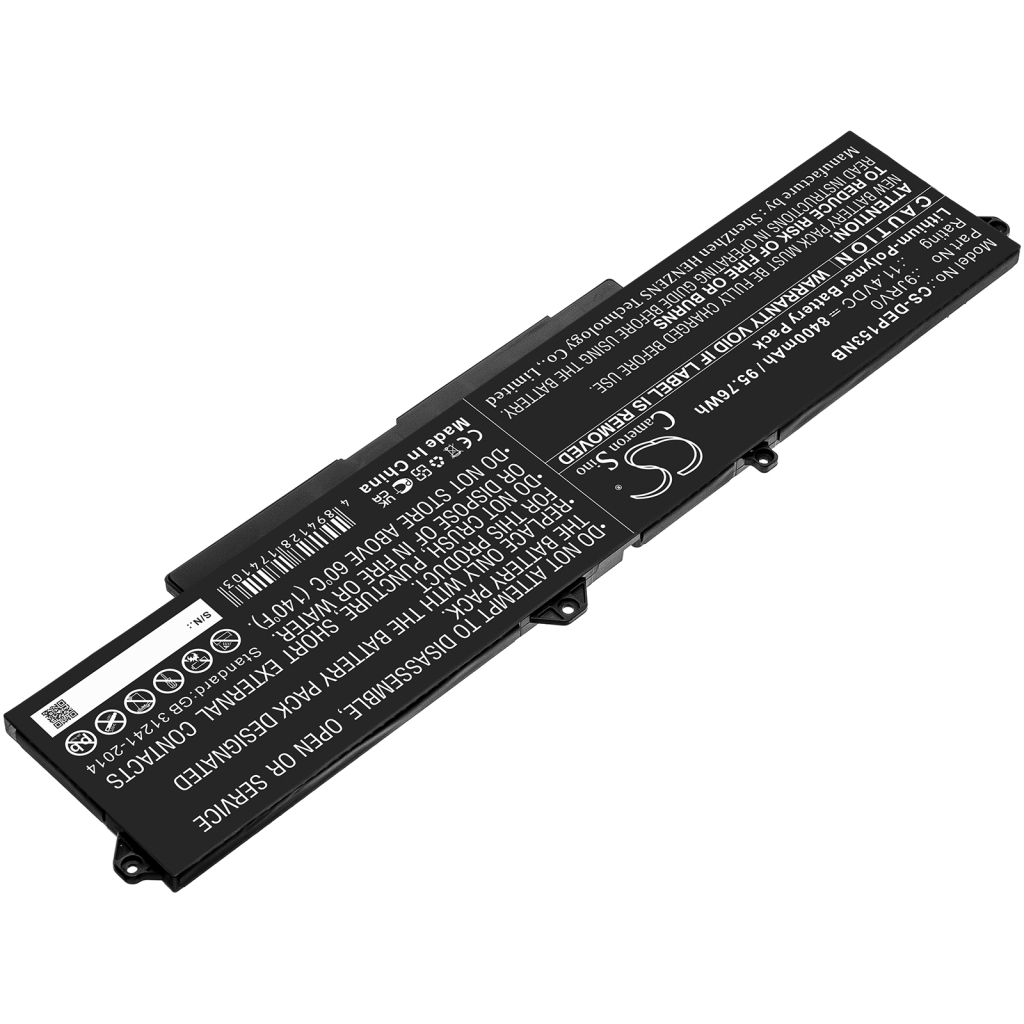 Yhteensopiva akun vaihto DELL 53XP7,9JRV0