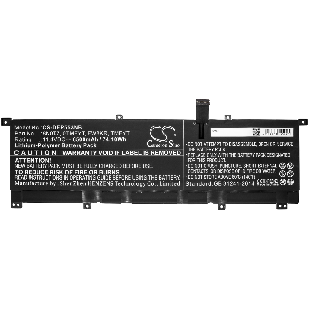 Kannettavan tietokoneen akku DELL XPS 15 9575