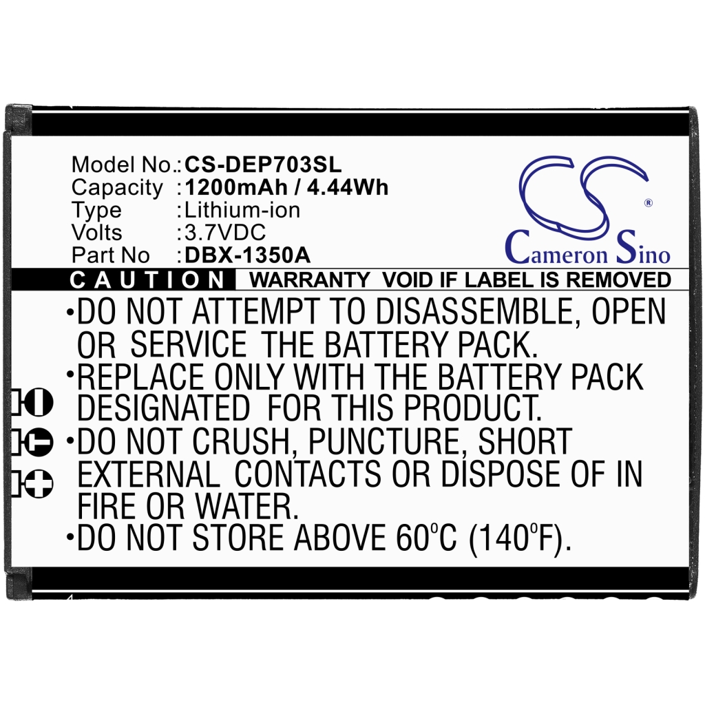 Yhteensopiva akun vaihto Doro DBX-1350A