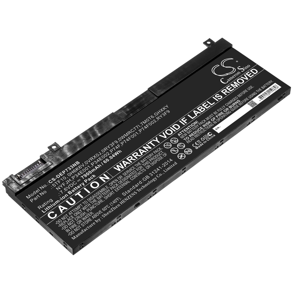 Kannettavan tietokoneen akku DELL Precision 7540