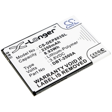 Yhteensopiva akun vaihto Doro DBT-2500A