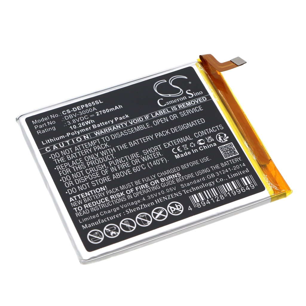 Yhteensopiva akun vaihto Doro DBV-3000A