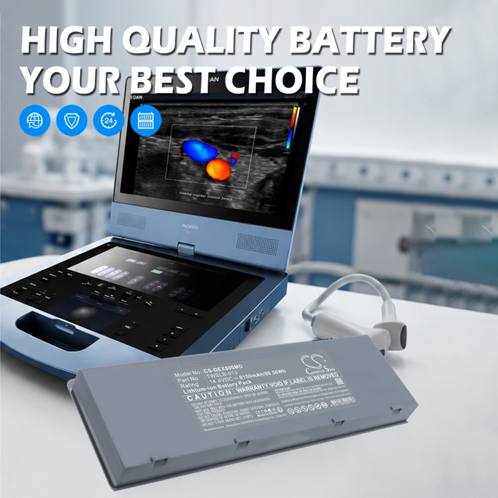 CS-DEX800MD lääketieteellinen akku, markkinointikuva 14,4V 6150mAh Li-ion