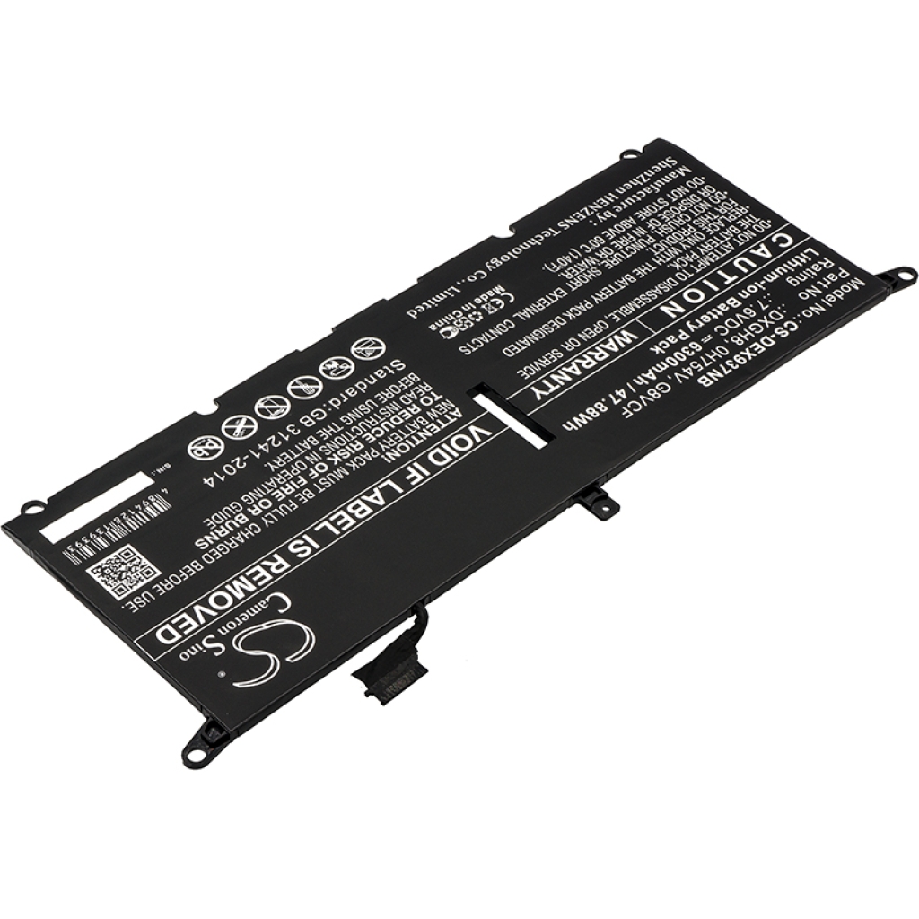 Yhteensopiva akun vaihto DELL 0H754V,DXGH8,G8VCF