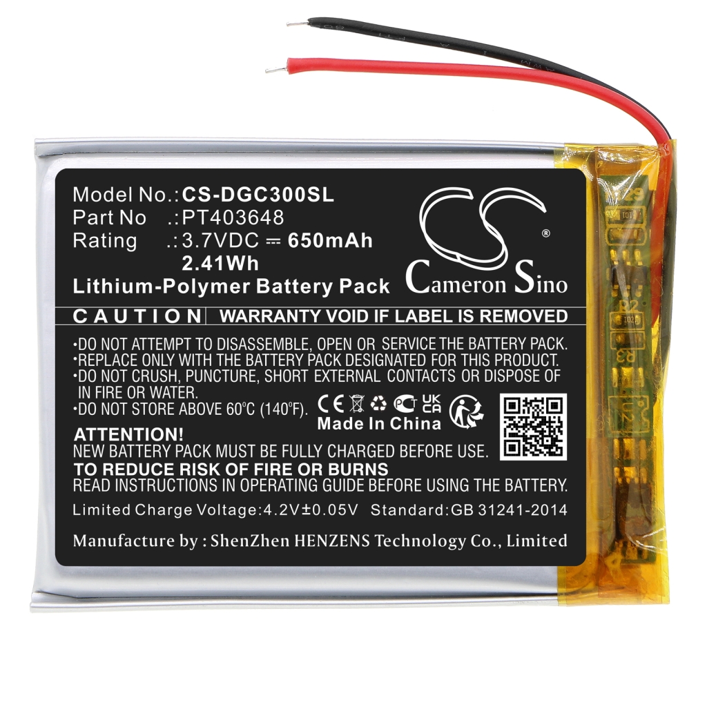 Yhteensopiva akun vaihto Denon PT403648