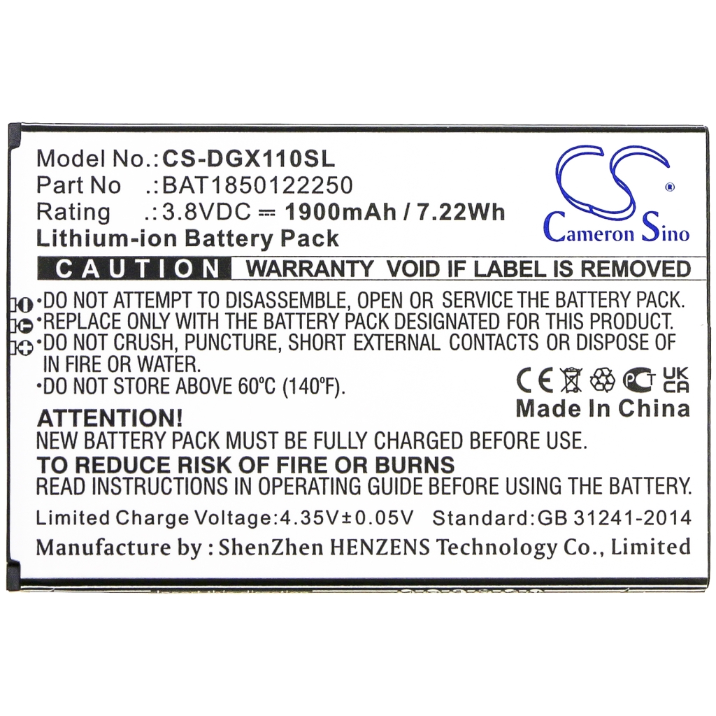 Akut Matkapuhelimen akku CS-DGX110SL