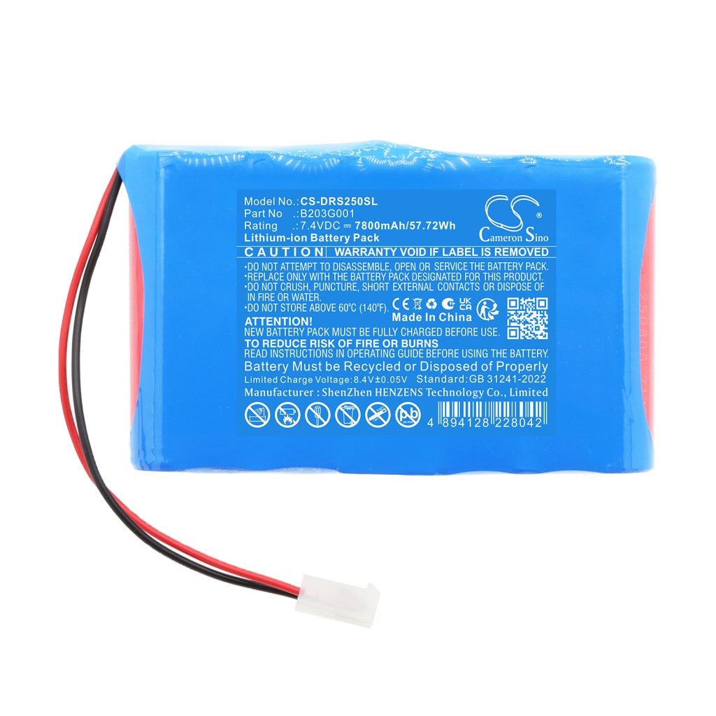 Battery for Deviser DS2500S