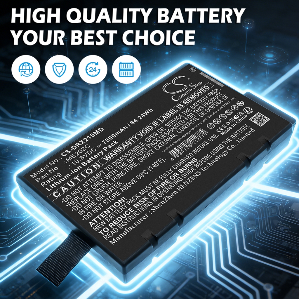 Battery compatible with Drager CS-DRX210MD